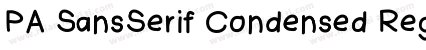 PA SansSerif Condensed Regular字体转换